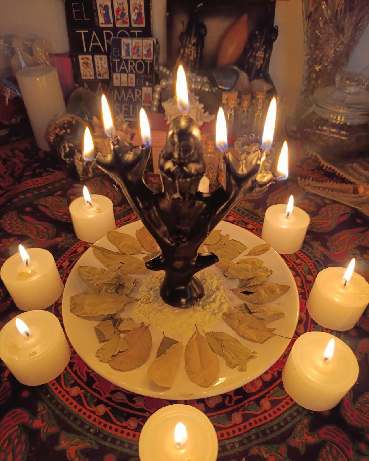 Vela ritual de prosperidad